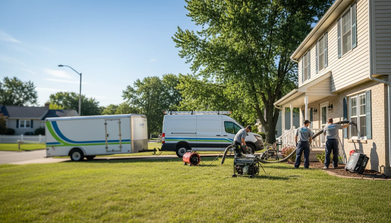 Flooded Basement Restoration And Cleanup With Repair in Amelia, OH near me